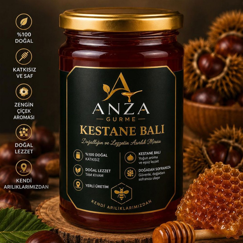 Süzme Kestane Balı 1000g